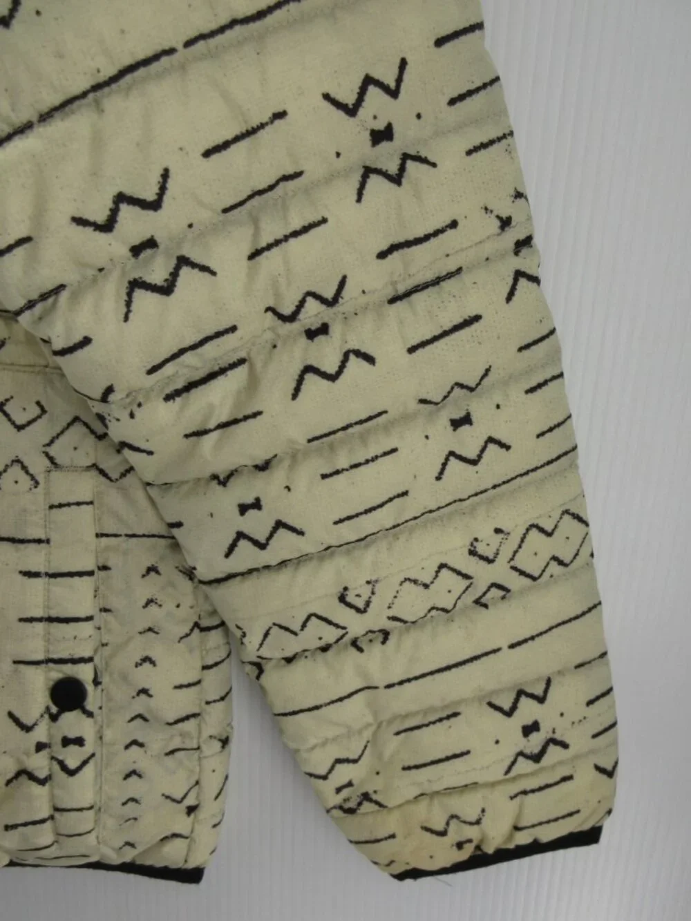 Burton Jacket XL Cream Evergreen Down Dhaka Puffer Southwestern Aztec - Picture 3 of 16